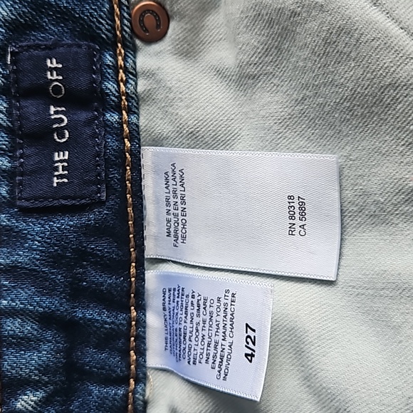 Lucky Brand The Cut Off Button Fly Jean Short - Picture 7 of 8